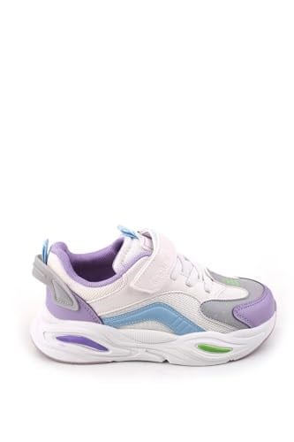 Toti Filelli Hafif Rahat Unisex Çocuk Spor Ayakkabı Mor 34