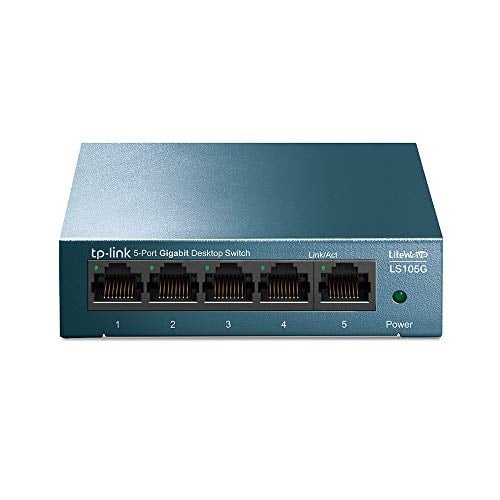 TP-Link LS105G, 5-Port 10/100/1000 Mbps Gigabit Ethernet Switch, 5 Bağlantılı Harici Güç Adaptörü - Seçenekler: PoE ile 5 Bağlantı Noktalı Gigabit...