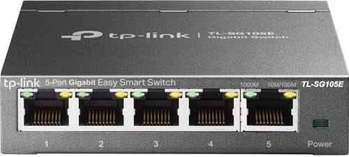 TP-Link TL-SG105E, 5-Portlu Gigabit Easy Smart Switch - Seçenekler: Yönetimsiz Anahtar 5 Bağlantı Noktası, 5 Port 2.5G
