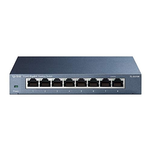 TP-Link TL-SG108 V3 8 Portlu Gigabit Ağ Anahtarı 8 Port Siyah TL-SG108