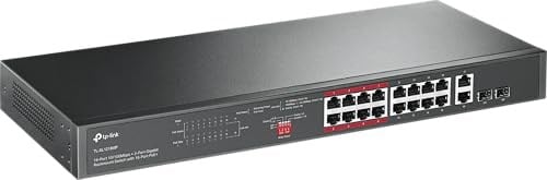 TP-Link TL-SL1218MP, 16-Port 10/100Mbps + 2-Port Gigabit Unmanaged PoE Switch