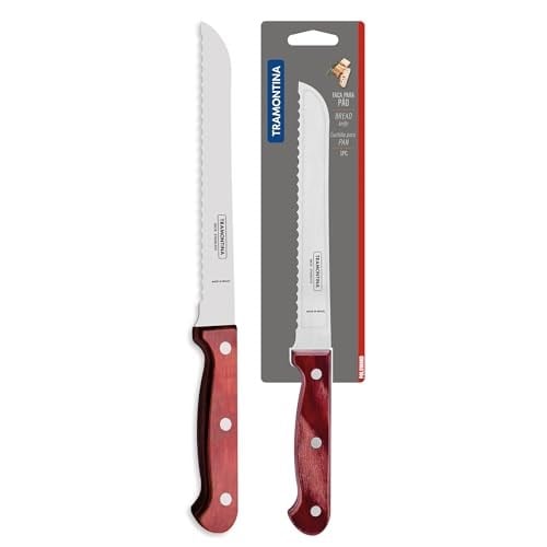Tramontina Polywood Saplı Tırtıklı Ekmek Bıçağı (30cm)