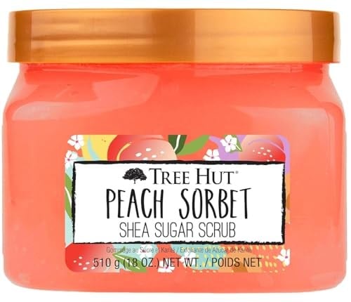 Treehut Tree Hut Peach Sorbet Shea Sugar Scrub Vücut Peelingi 510Gr