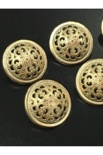 Trençkot Ve Ceket Düğmesi Takımı 6 Lı Set Gold