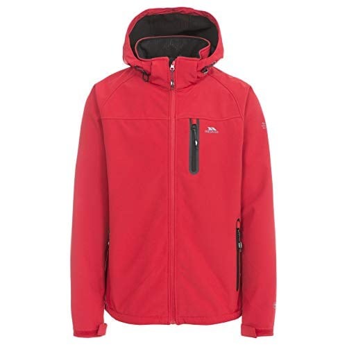 Trespass Erkek Accelerator II su geçirmez softshell ceket, çıkarılabilir kapüşonlu (tekli paket)