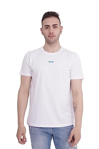 TSC HOUSE Kaykay Nakışlı Bisiklet Yaka Tişört Üniseks Yetişkin