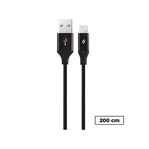 Ttec Alumicable XL Lightning Şarj ve Data Kablosu, Siyah, 2 m