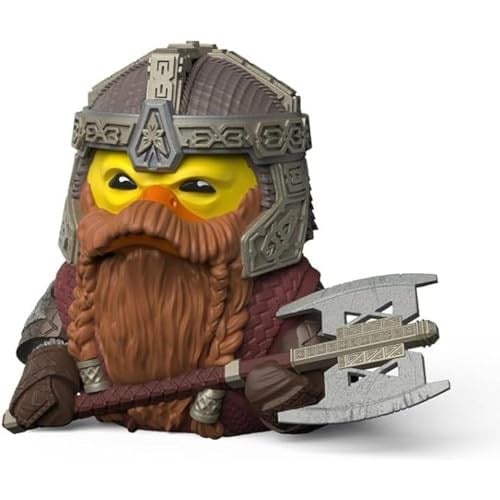 TUBBZ Kutulu Baskı Gimli Koleksiyon Vinil Kauçuk Ördek Figürü - Resmi Yüzüklerin Efendisi Ürünü - TV, Filmler ve Video Oyunları