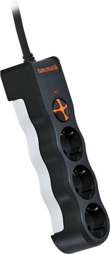 TUNCMATIK TSK19010 POWERSURGE 3-SURGE PROTECTION PLUG-1050 JOULE- WITH CABLE SİYAH