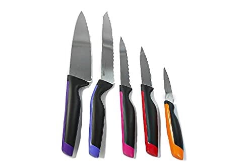 Tupperware bıçak evrensel serisi mor şef+pembe+sebze turuncu+kırmızı+mavi ekmek