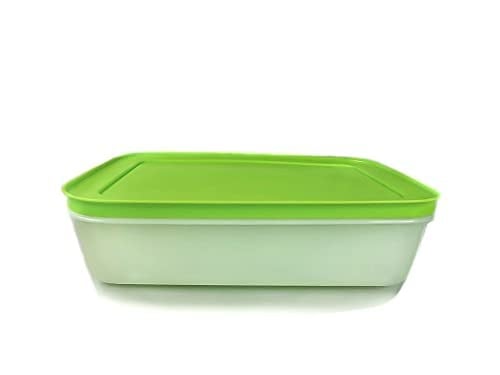 Tupperware dondurucu için kap 1,0 l beyaz yeşil düz buz kristal G36 buz kristali