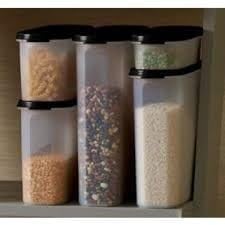 Tupperware Oval Saklama Kabı Siyah (500ml+1,1l+1,7l+2,3l+2,9)