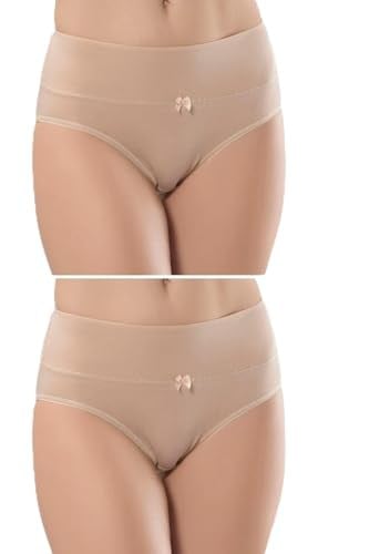 Türen 964 Ikili Likralı Külot-Ekru-Ekru-Xl