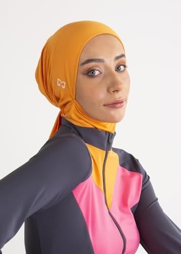 Turuncu Su İtici Deniz Tesettür Bonesi STANDART