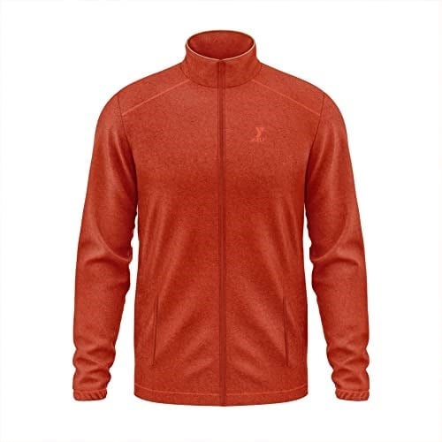 Turuncu Tam Fermuarlı Unisex Polar