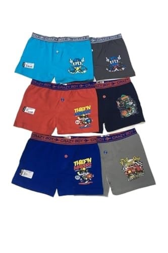 Tutku-6'lı Erkek Çocuk Elastan Baskılı Boxer 0253