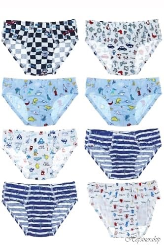 Tutku 6'lı Paket Erkek Çocuk Renkli Empirme Elastan Slip Külot - TEC0255