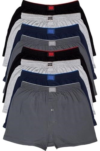 Tutku 8'li Erkek Penye Havlu Bel Boxer Karışık Renk 2XL