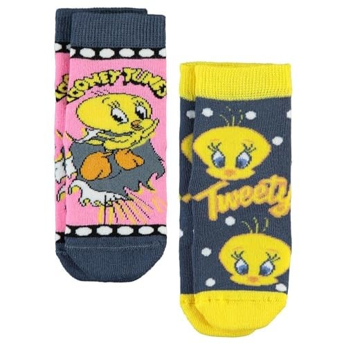 Tweety Kız Çocuk 2'li Çorap 2-12 Yaş Pembe