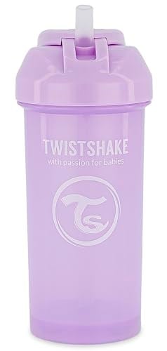 Twistshake Pipetli Alıştırma Bardağı Mor 6+ Ay 360 ml