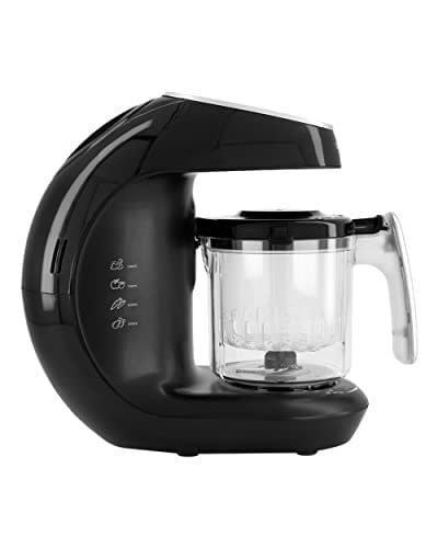 Twistshake Siyah V2 Buharlı Pişirme Karıştırma Isıtma Sterilizasyon 6’sı 1 Arada Mama Hazırlayıcı Siyah