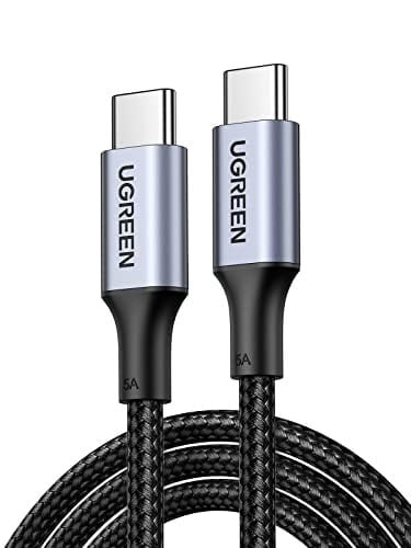 UGREEN 100W USB C Kablosu PD3.0 Hızlı Şarj Kablosu PPS iPhone 15 Pro Max MacBook Pro M2 MacBook Air M2 Galaxy S25 Ultra ile uyumludur. (3m)
