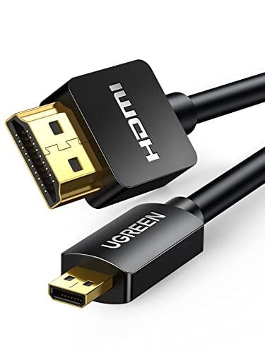 Ugreen 4K 60Hz Micro HDMI to HDMI Kablo 2 Metre - Seçenekler: 1 metre, 2 metri, 3m