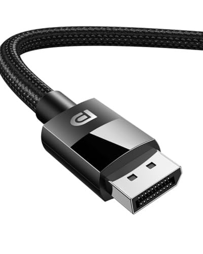 Ugreen 80391 8K 60 Hz Display Port To Display Port 1.4 Örgülü Kablo 1.5 Metre, Siyah