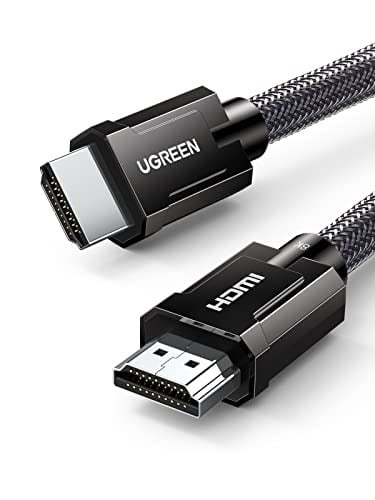 UGREEN 8K HDMI 2.1 Kablo desteği HDR10, eARC, PS5 için 3D, Xbox S, Monitör vb (1m), Gri