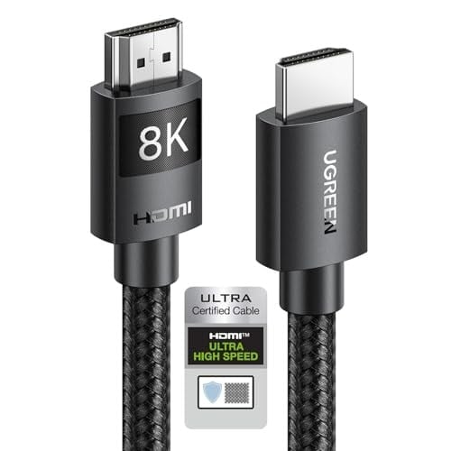 UGREEN 8K HDMI 2.1 Kablo 3D eARC HDCP 2.2/2.3 PC için PS5/PS4 Soundbar HDTV(2m)