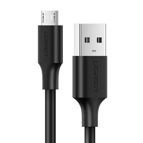 Ugreen Micro USB Data ve Şarj Kablosu, Siyah, 1.5 Metre