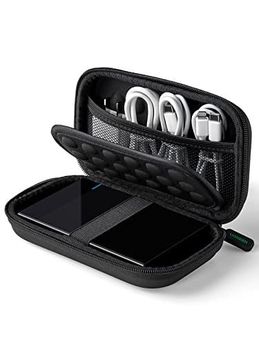 UGREEN Sabit Disk Çantası 2.5 İnç Kasa Harici Sabit Disk Çantası Suya Dayanıklı Eva Evrensel Powerbank Çantası Kablo Çanta Düzenleyici WD Elements, My Passport, Seagate, SanDisk, HDD, SSD ile Uyumlu