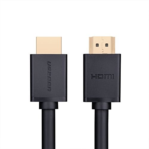 Ugreen UHD 4K Yüksek Hızlı Ethernet ve HDMI Kablosu, 2 Metre, Siyah - Seçenekler: 1mt, 2 metre, 3 mètres, 8mt, 5mt, 12mt, 15mt
