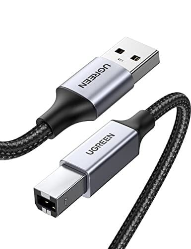 Ugreen USB-A to USB-B 2.0 Örgülü Yazıcı Kablosu 3 Metre