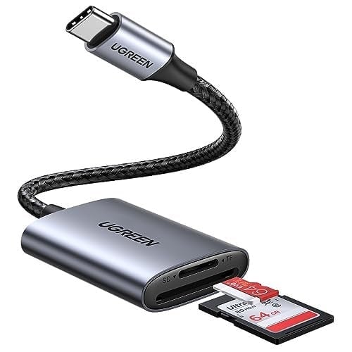UGREEN USB C Kart Okuyucu SD/ TF Kart Okuyucu Thunderbolt 3 Harici Bellek Kartı Okuyucu