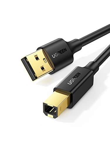 Ugreen USB den USB-B ye Yazıcı Tarayıcı Kablosu, 3 Metre - Seçenekler: 1,5m, 5 metre, 10FT