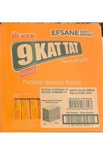 Ülker 9 Kat Tat Portakal 39 Gram (24 Adet)