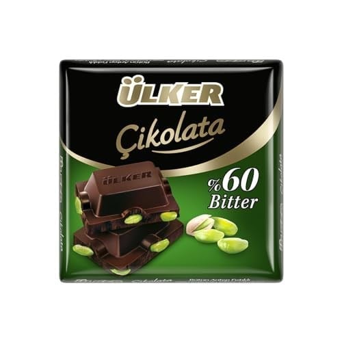 Ülker Antepfıstıklı Bitter Kare Çikolata 65 Gr x 6 Adet