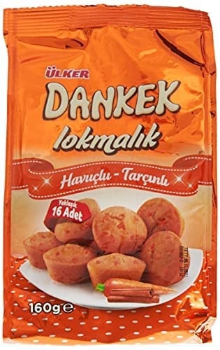 Ülker Dankek Lokmalık Havuçlu Tarçınlı Kek 160 Gr x 8 Adet