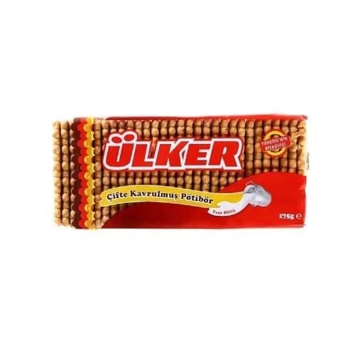 ÜLKER Pötibör Çifte Kavrulmuş Bisküvi, 175 Gr