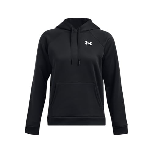 Under Armour Armour Fleece Hoodie Kadın Hoodie Siyah Beyaz XL