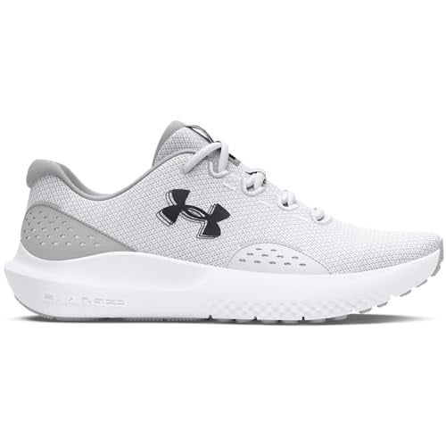 Under Armour UA Charged Surge 4 Erkek Koşu Ayakkabısı White/Halo Gray/Black 47.5