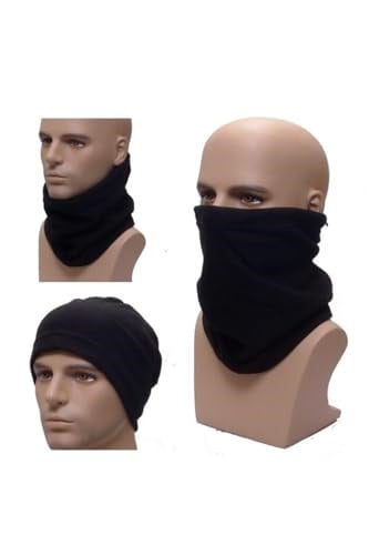 Unisex Termal Polar Boyunluk Bere Seti, Tek Beden, Chocolate Baby Kids Termal Polar Set, Siyah, Üniseks