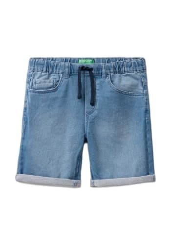 United Colors of Benetton Erkek Çocuk Logolu Rahat Denim Şort