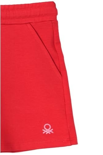 United Colors of Benetton Kız Çocuk Şort BNT-G282 KIRMIZI 10-11 Yaş