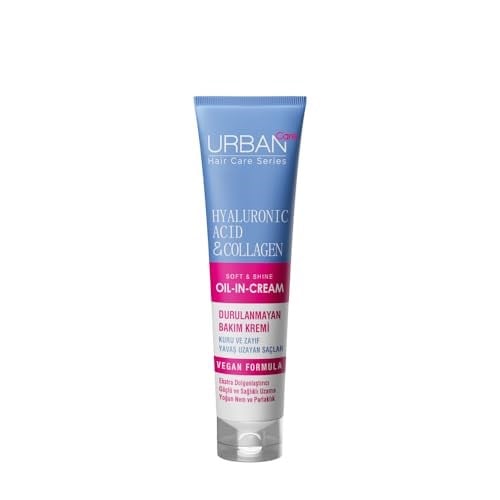 URBAN Care Hyaluronik Asit & Kolajen Kuru ve Cansız Saçlara Özel Durulanmayan Bakım Kremi 150 ml- Vegan