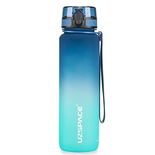 UZSPACE spor İçecek şişesi 500 ml/800 ml/1 l, sızdırmaz, Tritan ve bisfenol A içermez, bisiklet, fitness, dış mekan için su şişesi - Seçenekler: 0.5 Liters, 0.8 Liters, 1 Liters, 1.5 Liters, 800ml