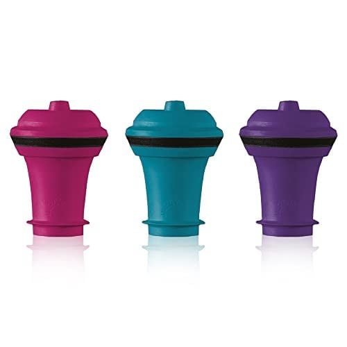 Vacu Vin 08850606 yedek tıpa renkli 3'lü set