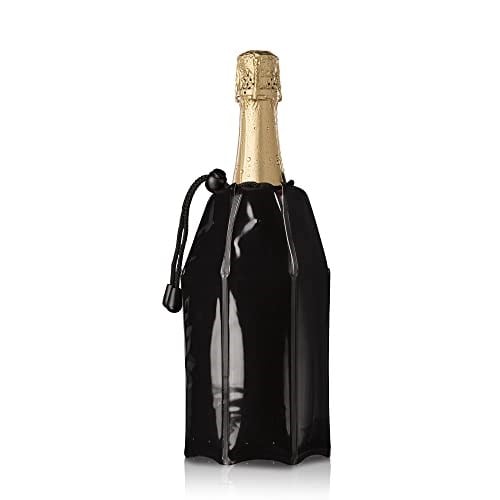 Vacu Vin Aktif Şampanya Soğutucu Siyah