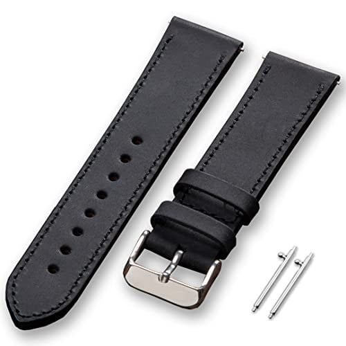 vagave Samsung Watch 4 5 6 7 40 44mm Gear S3 Active 2 Frontier Deri Kordon 40mm 41mm 45mm 46mm (20mm genişliğinde deri kordon)